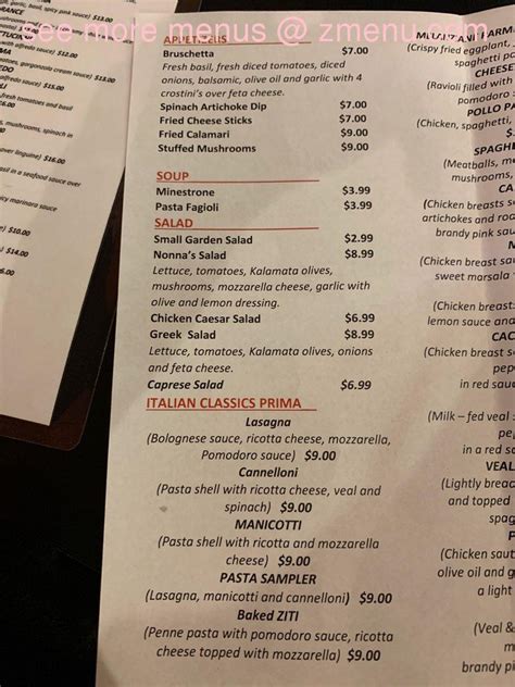 la nonna belton|la nonna belton mo menu.